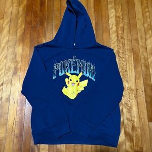 Pokemon Blue Pikachu Sweatshirt Hoodie
